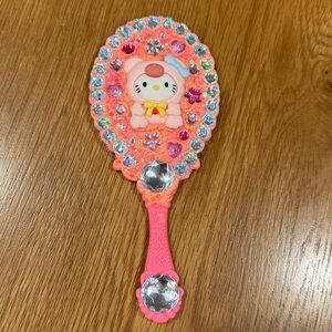 Hand Crafted Pink Hand Mirror